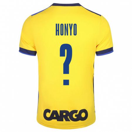 Kandiny Hombre Camiseta Yoav Honyo #0 Amarillo 1ª Equipación 2023/24 La Camisa Chile