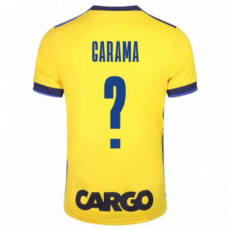 Kandiny Hombre Camiseta Ben Garama #0 Amarillo 1ª Equipación 2023/24 La Camisa Chile