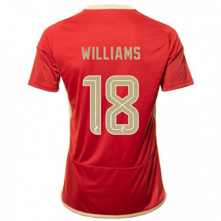 Kandiny Hombre Camiseta Rhys Williams #18 Rojo 1ª Equipación 2023/24 La Camisa Chile