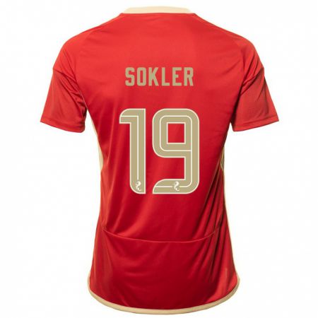 Kandiny Hombre Camiseta Ester Sokler #19 Rojo 1ª Equipación 2023/24 La Camisa Chile