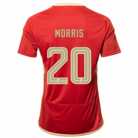Kandiny Hombre Camiseta Shayden Morris #20 Rojo 1ª Equipación 2023/24 La Camisa Chile
