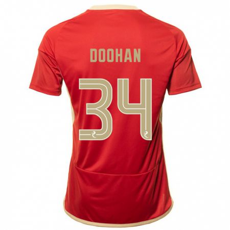 Kandiny Hombre Camiseta Ross Doohan #34 Rojo 1ª Equipación 2023/24 La Camisa Chile