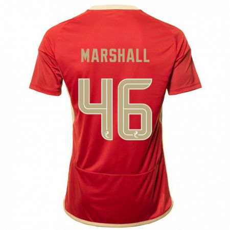 Kandiny Hombre Camiseta Findlay Marshall #46 Rojo 1ª Equipación 2023/24 La Camisa Chile