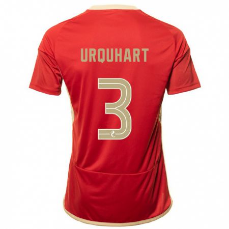 Kandiny Hombre Camiseta Millie Urquhart #3 Rojo 1ª Equipación 2023/24 La Camisa Chile