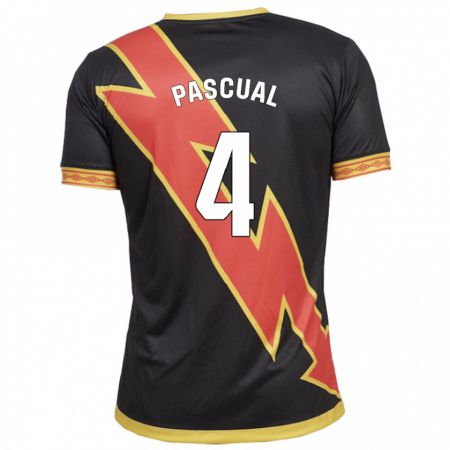 Kandiny Hombre Camiseta Martín Pascual #4 Negro 2ª Equipación 2023/24 La Camisa Chile