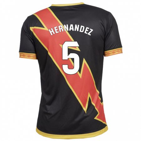 Kandiny Hombre Camiseta Aridane Hernández #5 Negro 2ª Equipación 2023/24 La Camisa Chile