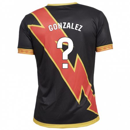 Kandiny Hombre Camiseta Aitor González #0 Negro 2ª Equipación 2023/24 La Camisa Chile