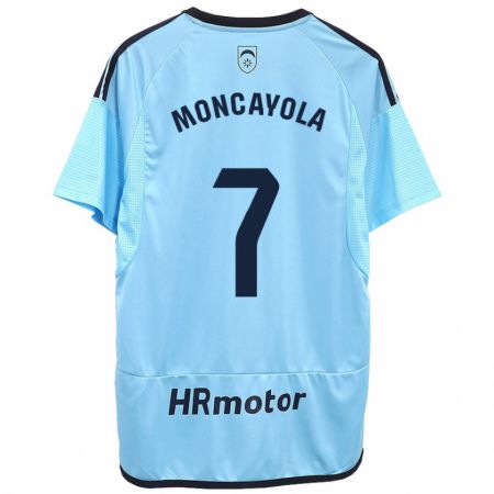Kandiny Hombre Camiseta Jon Moncayola #7 Azul 2ª Equipación 2023/24 La Camisa Chile