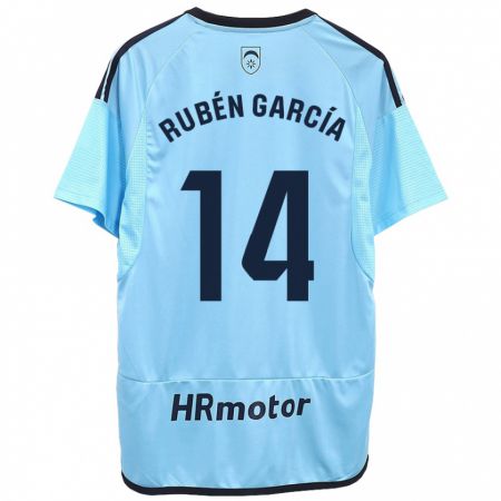 Kandiny Hombre Camiseta Rubén García #14 Azul 2ª Equipación 2023/24 La Camisa Chile