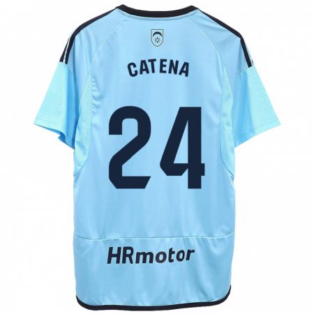 Kandiny Hombre Camiseta Alejandro Catena #24 Azul 2ª Equipación 2023/24 La Camisa Chile