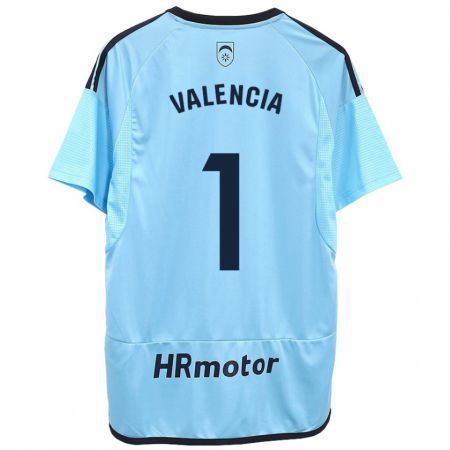 Kandiny Hombre Camiseta Pablo Valencia #1 Azul 2ª Equipación 2023/24 La Camisa Chile