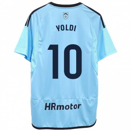 Kandiny Hombre Camiseta Ander Yoldi #10 Azul 2ª Equipación 2023/24 La Camisa Chile