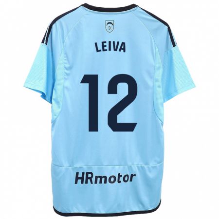 Kandiny Hombre Camiseta Álvaro Leiva #12 Azul 2ª Equipación 2023/24 La Camisa Chile