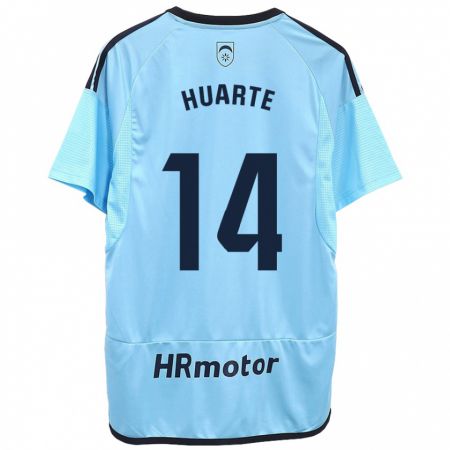 Kandiny Hombre Camiseta Xabi Huarte #14 Azul 2ª Equipación 2023/24 La Camisa Chile