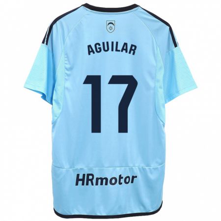 Kandiny Hombre Camiseta Eneko Aguilar #17 Azul 2ª Equipación 2023/24 La Camisa Chile