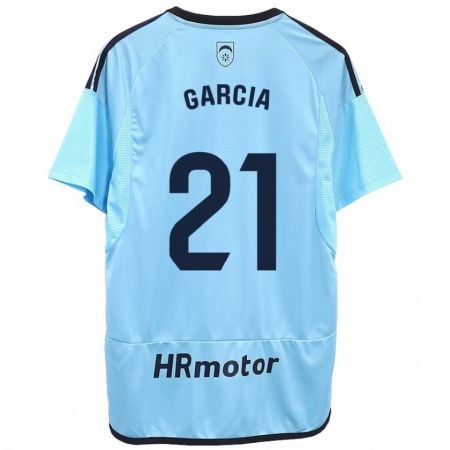 Kandiny Hombre Camiseta Jon García #21 Azul 2ª Equipación 2023/24 La Camisa Chile