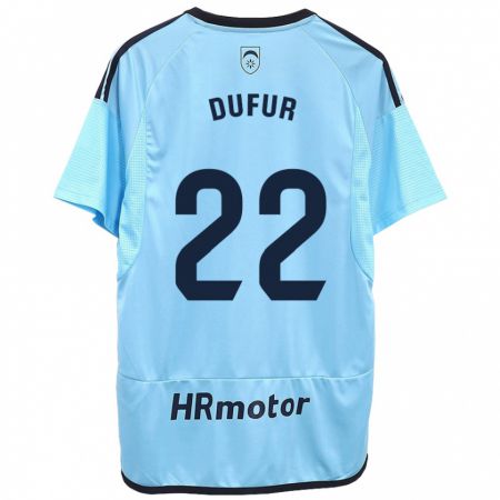 Kandiny Hombre Camiseta Ander Dufur #22 Azul 2ª Equipación 2023/24 La Camisa Chile