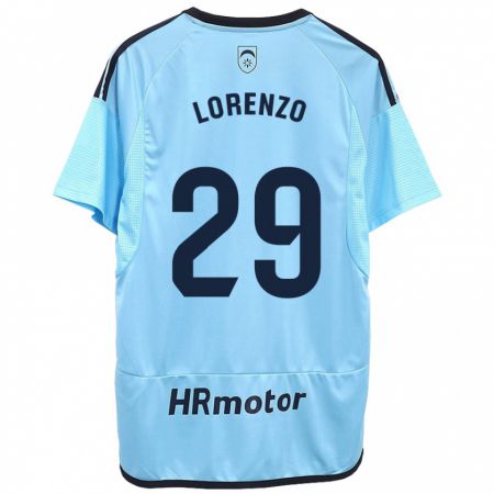 Kandiny Hombre Camiseta Nowend Lorenzo #29 Azul 2ª Equipación 2023/24 La Camisa Chile