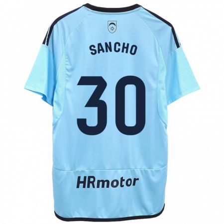 Kandiny Hombre Camiseta Dani Sancho #30 Azul 2ª Equipación 2023/24 La Camisa Chile