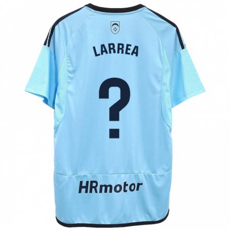 Kandiny Hombre Camiseta Unai Larrea #0 Azul 2ª Equipación 2023/24 La Camisa Chile