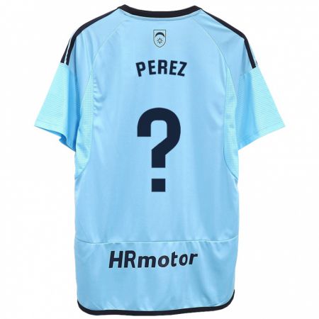 Kandiny Hombre Camiseta Bruno Pérez #0 Azul 2ª Equipación 2023/24 La Camisa Chile