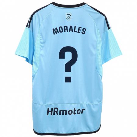 Kandiny Hombre Camiseta Anai Morales #0 Azul 2ª Equipación 2023/24 La Camisa Chile