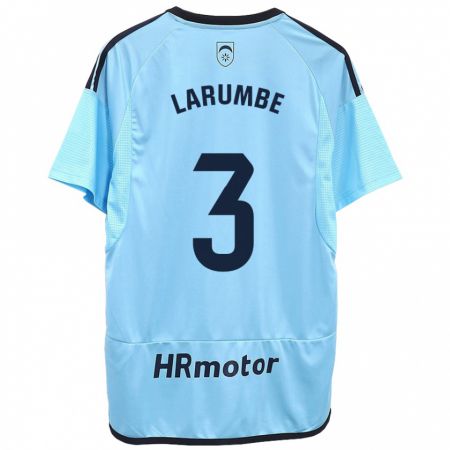 Kandiny Hombre Camiseta Saioa Larumbe Beloqui #3 Azul 2ª Equipación 2023/24 La Camisa Chile
