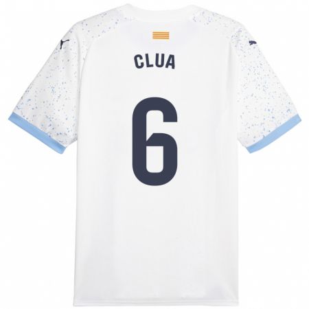 Kandiny Hombre Camiseta Silvi Clua #6 Blanco 2ª Equipación 2023/24 La Camisa Chile