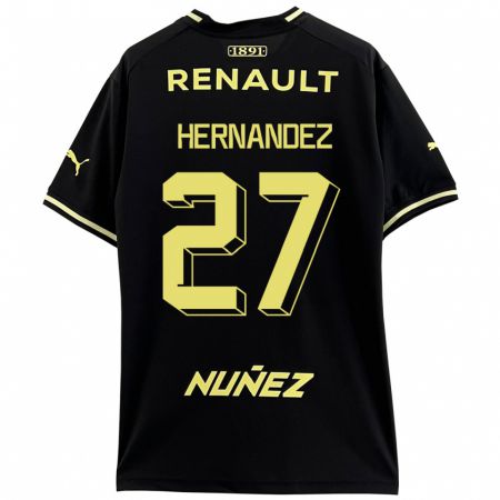 Kandiny Hombre Camiseta Lucas Hernández #27 Negro 2ª Equipación 2023/24 La Camisa Chile