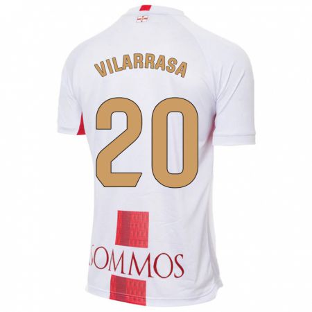 Kandiny Hombre Camiseta Ignasi Vilarrasa #20 Blanco 2ª Equipación 2023/24 La Camisa Chile