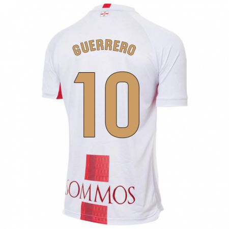 Kandiny Hombre Camiseta Fernando Guerrero #10 Blanco 2ª Equipación 2023/24 La Camisa Chile
