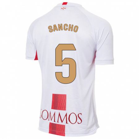 Kandiny Hombre Camiseta Esther Sancho #5 Blanco 2ª Equipación 2023/24 La Camisa Chile