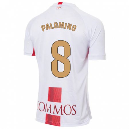 Kandiny Hombre Camiseta Laura Palomino #8 Blanco 2ª Equipación 2023/24 La Camisa Chile