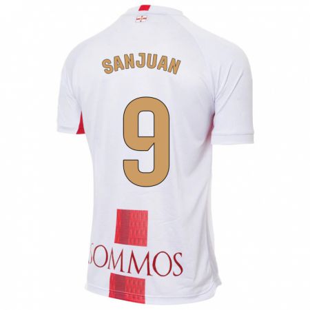Kandiny Hombre Camiseta Royo Sanjuan #9 Blanco 2ª Equipación 2023/24 La Camisa Chile