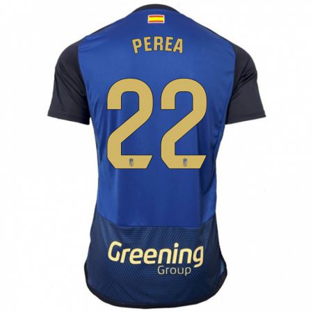 Kandiny Hombre Camiseta Alberto Perea #22 Armada 2ª Equipación 2023/24 La Camisa Chile