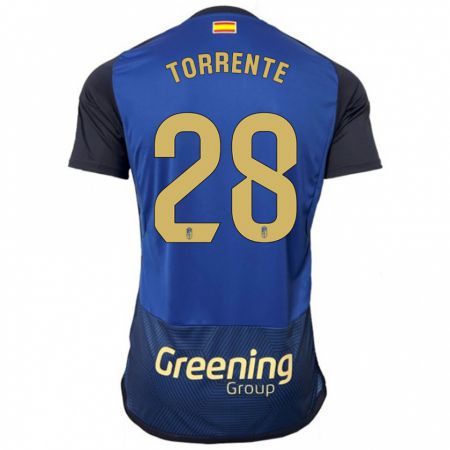 Kandiny Hombre Camiseta Raúl Torrente #28 Armada 2ª Equipación 2023/24 La Camisa Chile