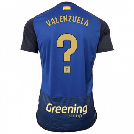 Kandiny Hombre Camiseta Adrián Valenzuela #0 Armada 2ª Equipación 2023/24 La Camisa Chile