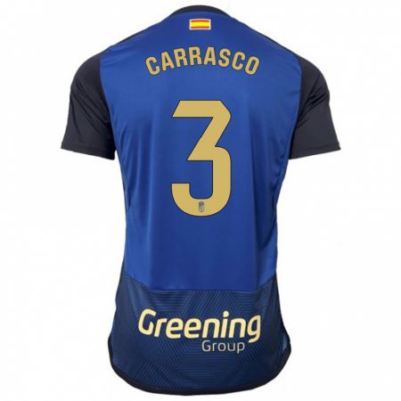 Kandiny Hombre Camiseta Marta Carrasco #3 Armada 2ª Equipación 2023/24 La Camisa Chile