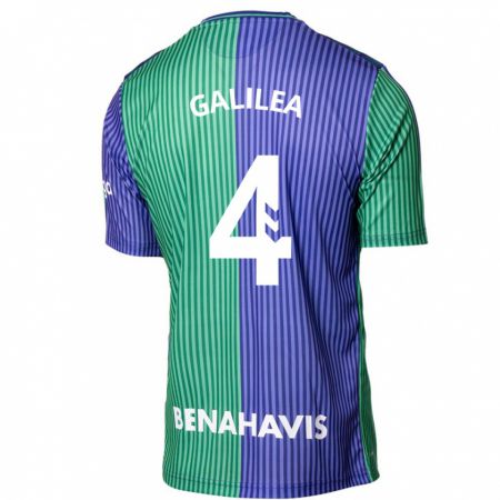 Kandiny Hombre Camiseta Einar Galilea #4 Verde Azul 2ª Equipación 2023/24 La Camisa Chile