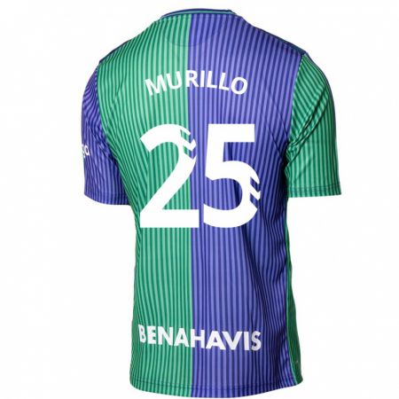 Kandiny Hombre Camiseta Diego Murillo #25 Verde Azul 2ª Equipación 2023/24 La Camisa Chile