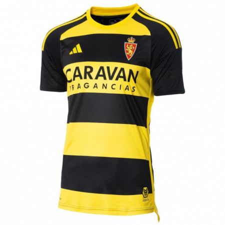 Kandiny Hombre Camiseta Carlos Nieto #17 Negro Amarillo 2ª Equipación 2023/24 La Camisa Chile