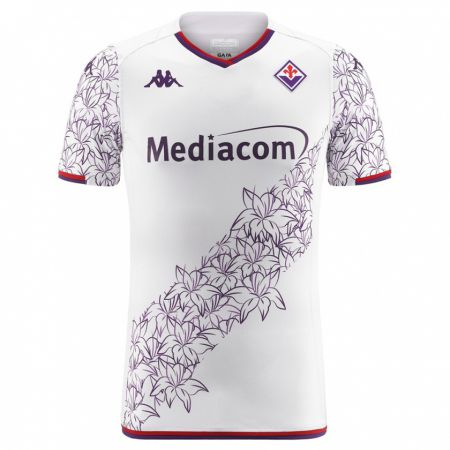 Kandiny Hombre Camiseta Filippo Caroti #12 Blanco 2ª Equipación 2023/24 La Camisa Chile