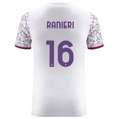 Kandiny Hombre Camiseta Luca Ranieri #16 Blanco 2ª Equipación 2023/24 La Camisa Chile