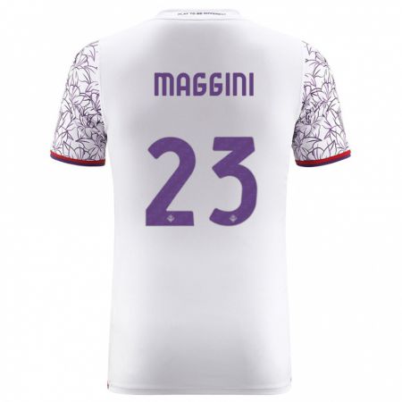 Kandiny Hombre Camiseta Filippo Maggini #23 Blanco 2ª Equipación 2023/24 La Camisa Chile