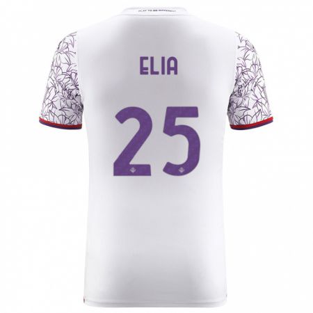 Kandiny Hombre Camiseta Mirko Elia #25 Blanco 2ª Equipación 2023/24 La Camisa Chile