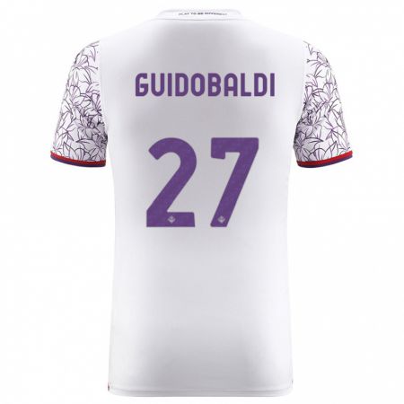 Kandiny Hombre Camiseta Filippo Guidobaldi #27 Blanco 2ª Equipación 2023/24 La Camisa Chile
