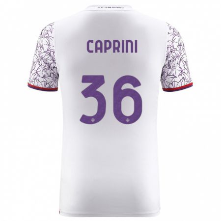 Kandiny Hombre Camiseta Maat Daniel Caprini #36 Blanco 2ª Equipación 2023/24 La Camisa Chile
