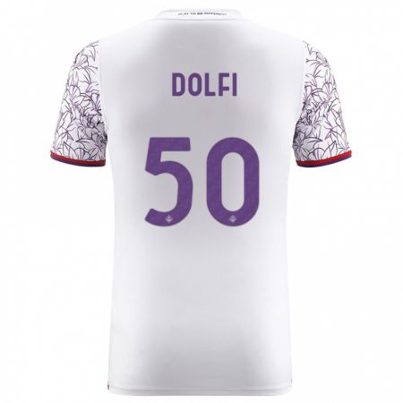 Kandiny Hombre Camiseta Brando Dolfi #50 Blanco 2ª Equipación 2023/24 La Camisa Chile