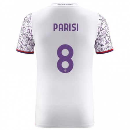 Kandiny Hombre Camiseta Alice Parisi #8 Blanco 2ª Equipación 2023/24 La Camisa Chile