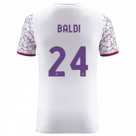 Kandiny Hombre Camiseta Rachele Baldi #24 Blanco 2ª Equipación 2023/24 La Camisa Chile